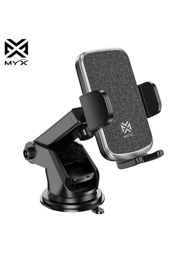 ميكس حامل الهاتف الدوار MYX DashMate | دوران 360 درجة بضغطة زر واحدة | تثبيت محكم للهواتف من 4.5 إلى 6.7 بوصة - Image 1